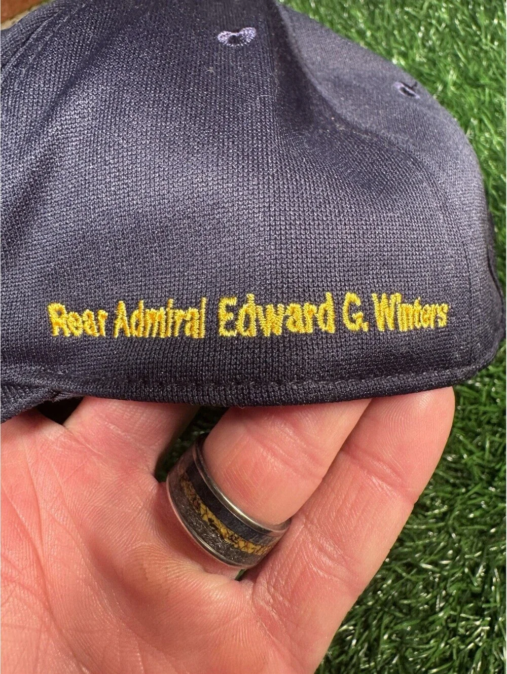 VTG 80’s Royal Thai Navy Seal Click Strap Hat Rear Admiral Edward G. Winters